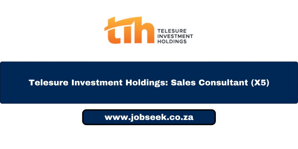An advertisement for Telesure Investment Holdings job opportunity as a sales consultant