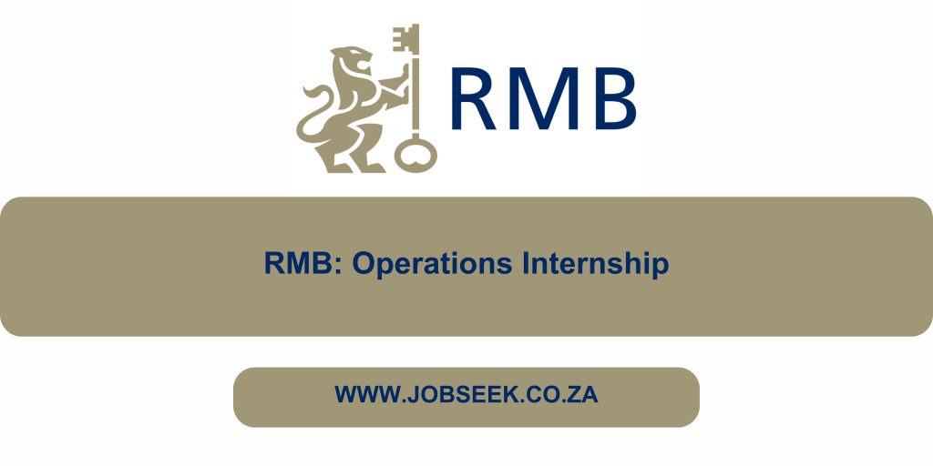 Social Image: Advertisement for RMB Operations Internship Vacancy at RMB