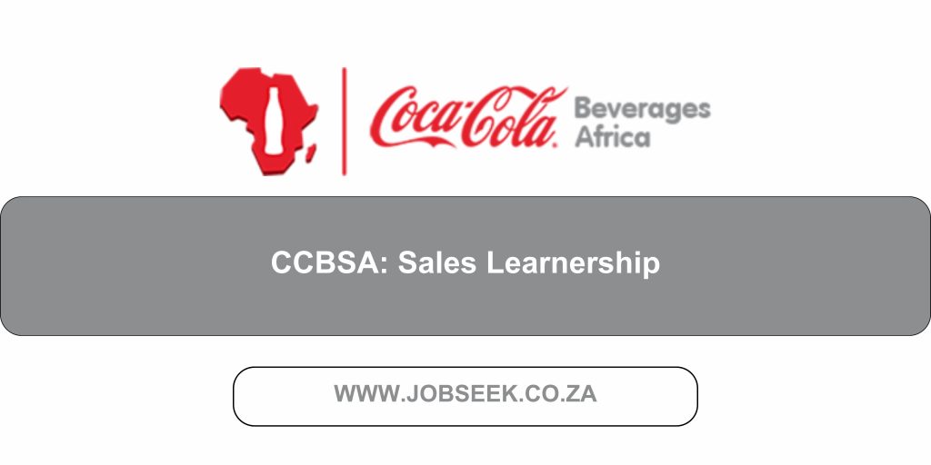 Advertisement for Sales Learnership Vacancy at CCBSA